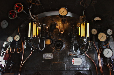 Führerstand Dampflokomotive