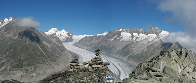 Aletschgletscher mit Mönch und Trugberg