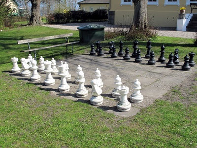 Schachanlage im Freien