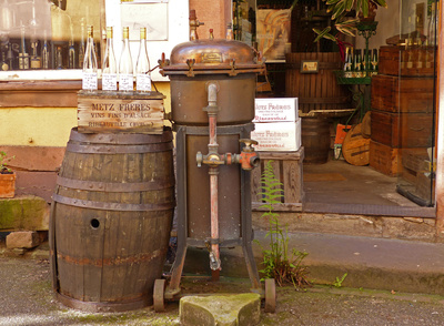Weingeschäft in Ribeauville