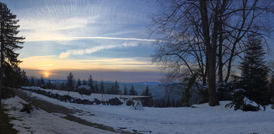 Sonnenaufgang vom Lindenberg aus gesehen