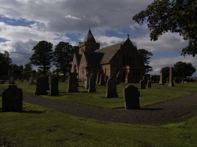 Kirche , Friedhof Schottland