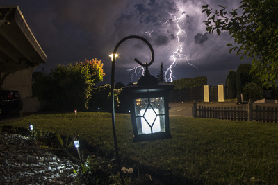 Gewitter im Vorgarten