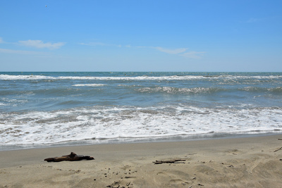 Das weite Mittelmeer in Südfrankreich