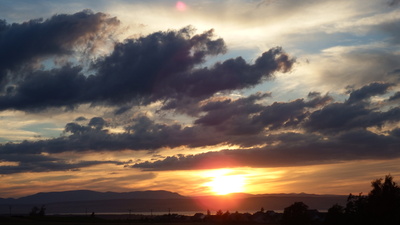 Sonnenuntergang am Firth of Moray