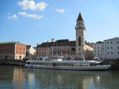 Blick auf das Passauer Rathaus