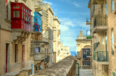 Straße in Valletta