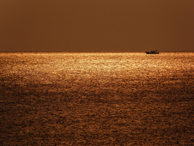 Sonnenuntergang im indischen Ozean