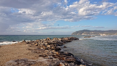 Am Strand von Diano Marina