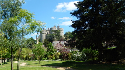 Festung in Monteuil-Bellay, Frankreich
