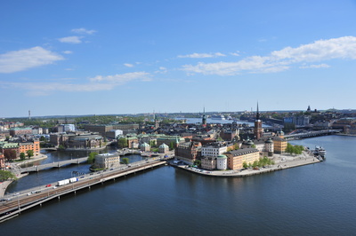 Blick auf die Altstadt Stockholm