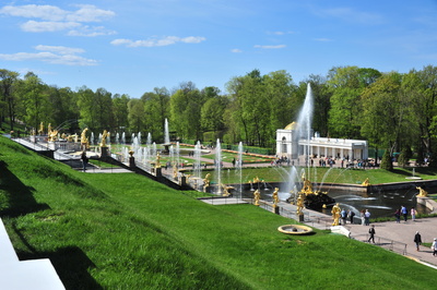 Garten Peterhof St. Petersburg