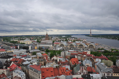 Über den Dächern von Riga Lettland