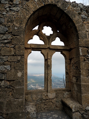 Fenster der Königin der Burg St. Hilarion, Nordzypern
