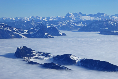 Nebelmeer über dem Vierwaldstättersee