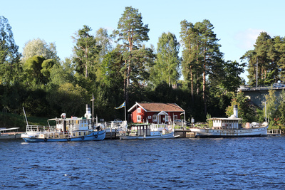 Hafen von Leksand (Schweden)