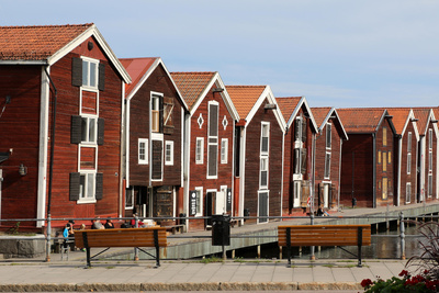 Fischer- Häuser in Hudiksvall