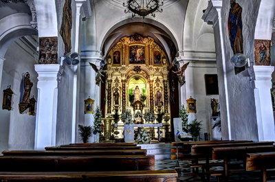 Kirche in Mijas Andalusien HDR