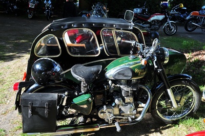 Motorrad Oldtimer mit Beiwagen