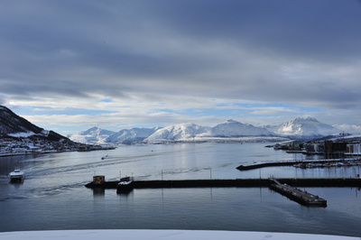 Berge und Natur in Tromsö Norwegen