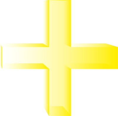 Kreuz gelb