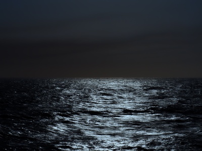 nachts auf dem Meer