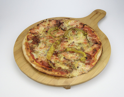 Pizza al Gorgonzola e Speck