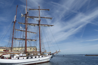 Segelschiffe im Hafen von Marstal