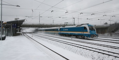 ARRIVA 183 003 im Winter ARRIVA 183 003 im Winter