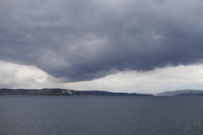 Regenwolken über dem Bodensee