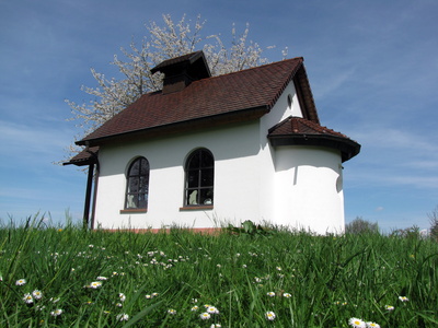 14-Nothelfer-Kapelle im Frühling