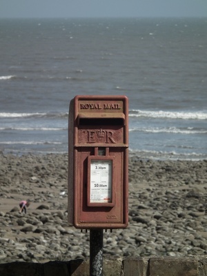 Briefkasten am Strand von Wiseman&lsquo;s Bridge