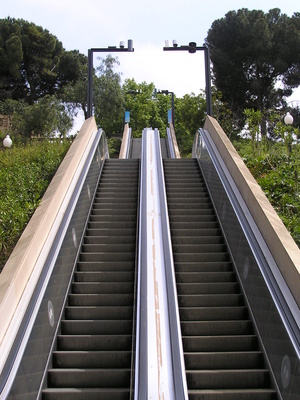 Rolltreppe aufwärts