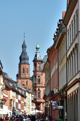 Fußgängerzone in Heidelberg