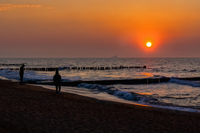 Strandwanderung am Abend Strandwanderung am Abend