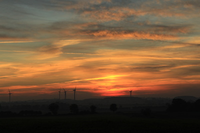 Sonnenaufgang in der Region Angeln-Sl-H