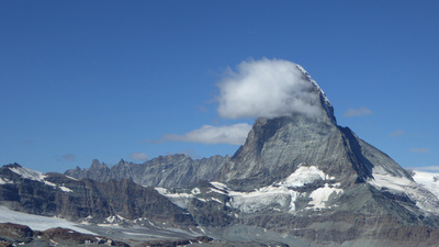 Schönwetterfahne am Matterhorn
