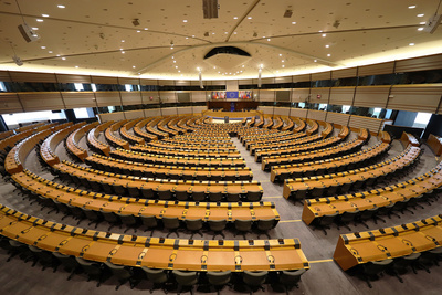 Plenarsaal im EU-Parlament