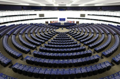 Plenarsaal im EU-Parlament