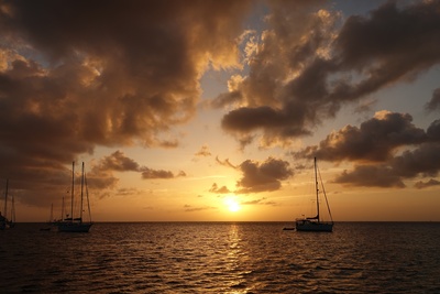 Sonnenuntergang in den Grenadinen