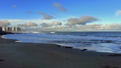 An der Atlantikküste von Punta Del Este, Uruguay