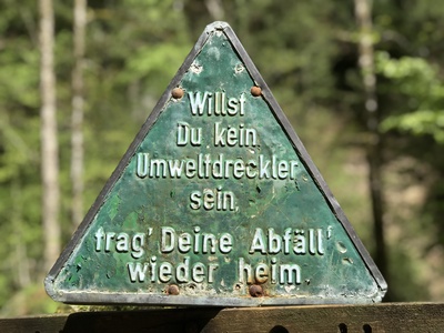Schild für Umweltschutz / Foto: Alexander Hauk