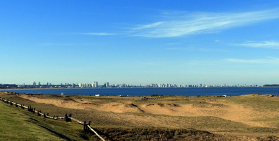 Die Skyline von Punta del Este, Uruguay