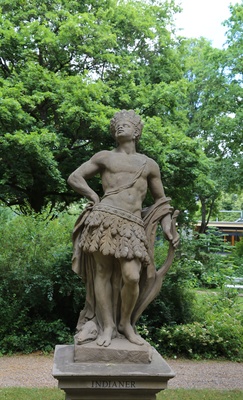 Skulptur Indianer