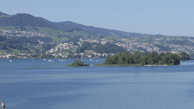 Insel im Zürichsee vor Rapperswil