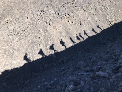 Schattengruppe am Ätna Schattengruppe am Ätna