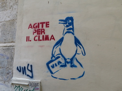 Graffiti gegen Klimakatastrophe / Foto: Alexander Hauk