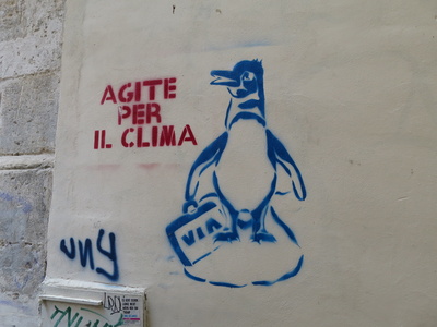 Graffiti gegen Klimakatastrophe Graffiti gegen Klimakatastrophe
