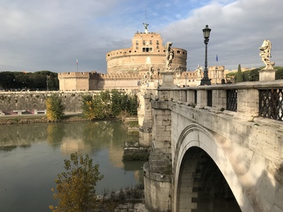 Rom: Engelsburg mit Tiber Rom: Engelsburg mit Tiber