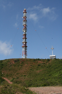 Sendemast auf Helgoland Sendemast auf Helgoland